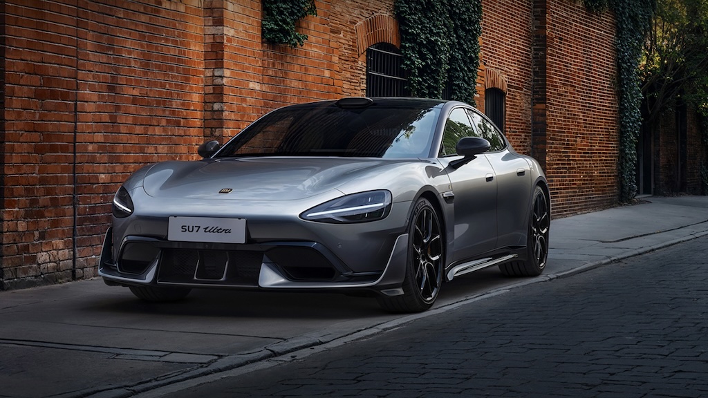 The Xiaomi SU7 Ultra in metallic grey