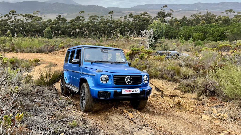 Mercedes-Benz G580 EQ on Honingklip 4x4 near Botrivier and Hermanus