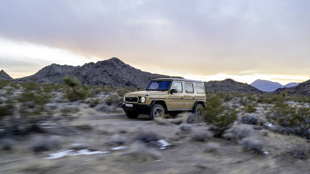 The G580 EQ in classic Desert Sand paintwork