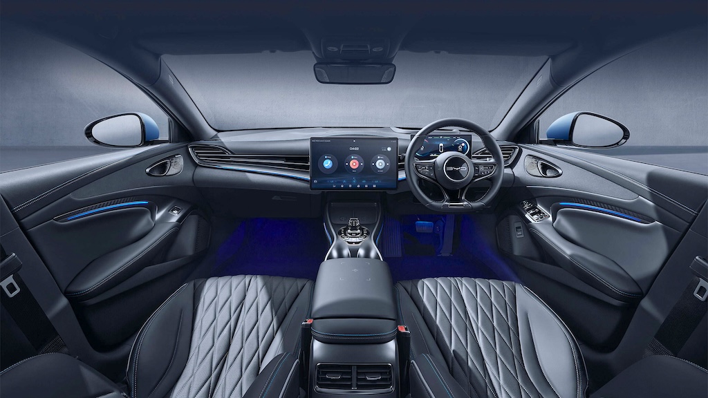 Interior BYD Seal in right-hand-drive.