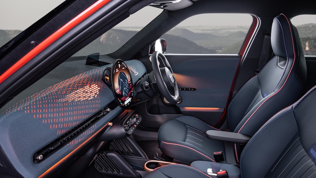 Beautifully lit interior MINI Aceman